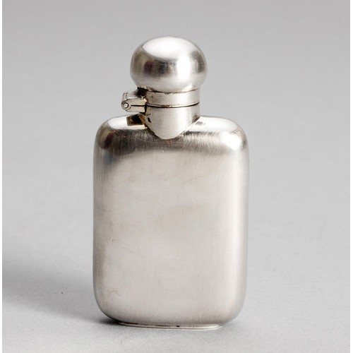 1124 - AN ELECTROPLATE HIP FLASK, G & J.W HAWKSLEY