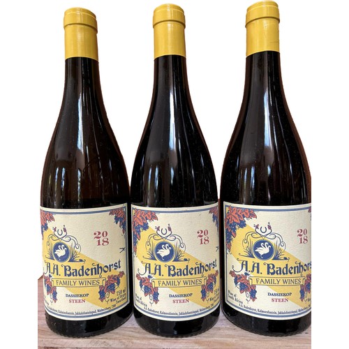 651 - 2018 A.A. Badenhorst Family Wines Dassiekop Steen (750ml) x 3 bottles - Provenance: Restaurant Mosai... 