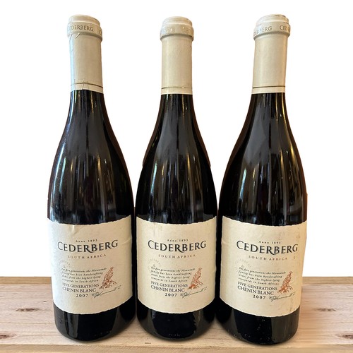 663 - 2007 Cederberg Five Generations Chenin Blanc (750ml) x 3 - Provenance: Restaurant Mosaic Wine Cellar... 