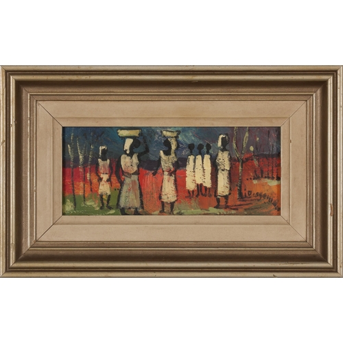 444 - Jan (Johannes Wilhelmus) Dingemans (South African 1921 - 2001) CONGOLESE FIGURES