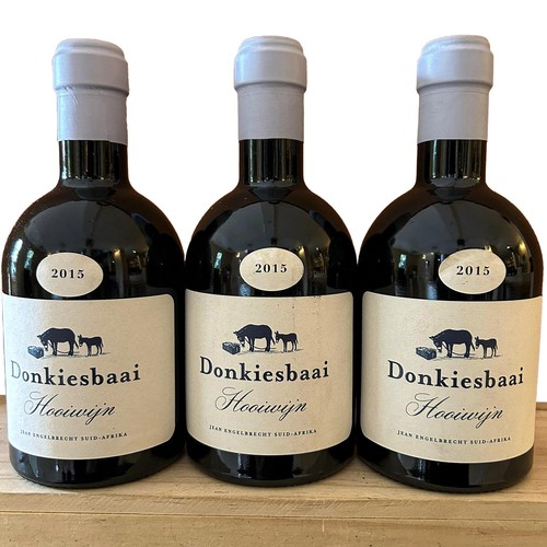 694 - 2015 Donkiesbaai Hooiwijn (375ml) x 3 bottles - Provenance: Restaurant Mosaic Wine Cellar Collection