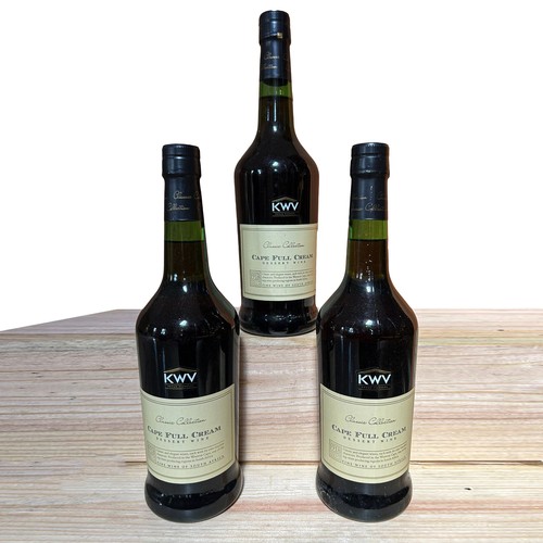 712 - KWV Cape Full Cream (750ml) x 3 bottles - Provenance: Restaurant Mosaic Wine Cellar Collection