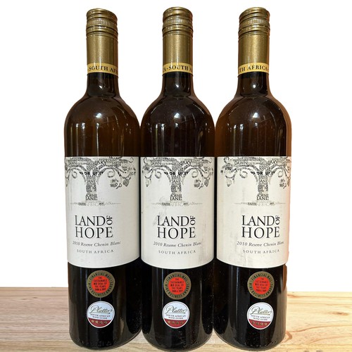 713 - 2010 Land of Hope Reserve Chenin Blanc (750ml) x 3 bottles - Provenance: Restaurant Mosaic Wine Cell... 