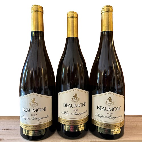 753 - 2009 Nederburg Auction Beaumont Hope Marguerite (750ml) x 3 bottles - Provenance: Restaurant Mosaic ... 