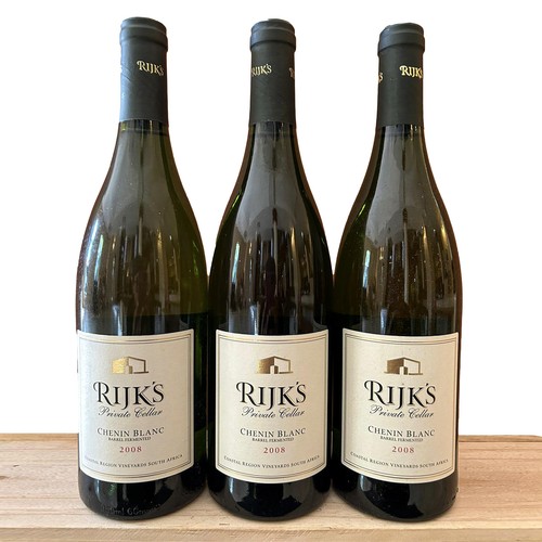 769 - 2008 Rijk's Barrel Fermented Chenin Blanc (750ml) x 3 bottles- Provenance: Restaurant Mosaic Wine Ce... 