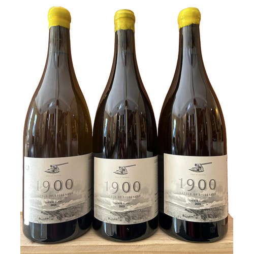 775 - 2015 Spioenkop 1900 Chenin Blanc MAGNUM (1500ml) x 3 bottles - Provenance: Restaurant Mosaic Wine Ce... 