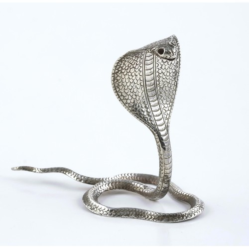 327 - A SILVER SNAKE, POSSIBLY INDIAN, MODERN