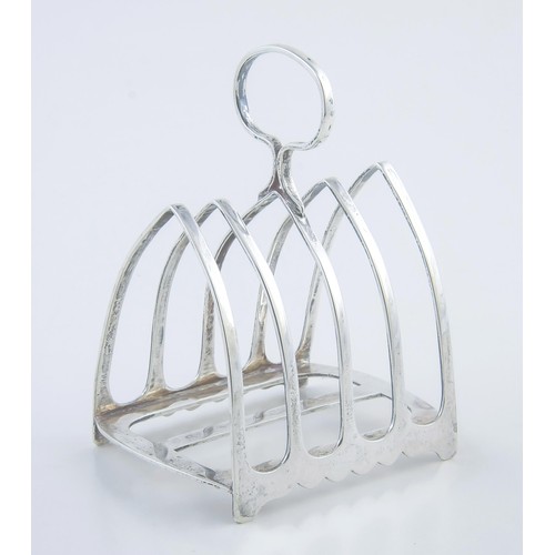 152 - A GEORGE V SILVER TOAST RACK, JAMES DIXON & SONS, SHEFFIELD, 1926