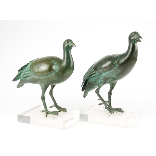 1036 - Robin Kenneth Lewis (South African 1942 - 1988) PAIR OF SPURFOWL