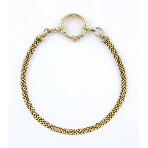 1715 - A GOLD FOB CHAIN