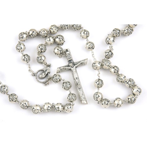 1751 - A SILVER ROSARY