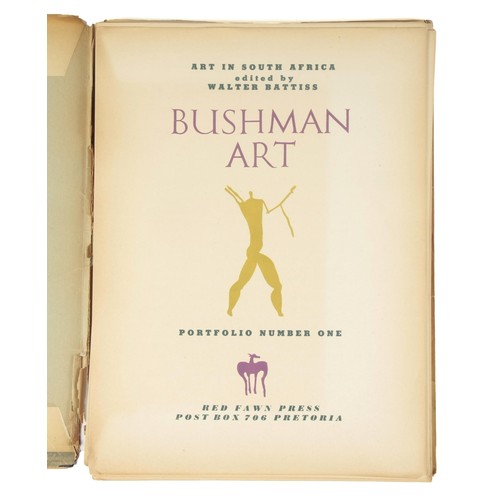 806 - BUSHMAN ART, PORTFOLIO (SIGNED BY ARTIST) compiled by Walter Battiss