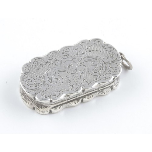 88 - A VICTORIAN SILVER VINAIGRETTE, FREDERICK MARSON, BIRMINGHAM, 1891