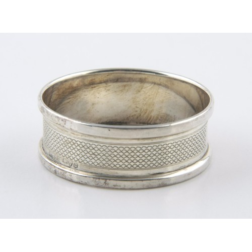 93 - A VICTORIAN SILVER SERVIETTE RING, HENRY GRIFFITH AND SONS, CHESTER, 1894