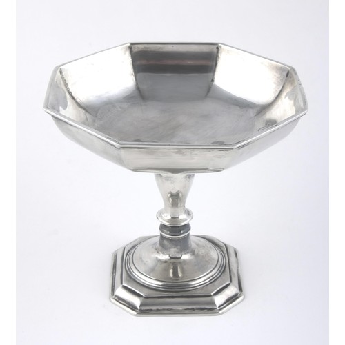 145 - A GEORGE V SILVER TAZZA, H PIDDUCK AND SONS, SHEFFIELD, 1920