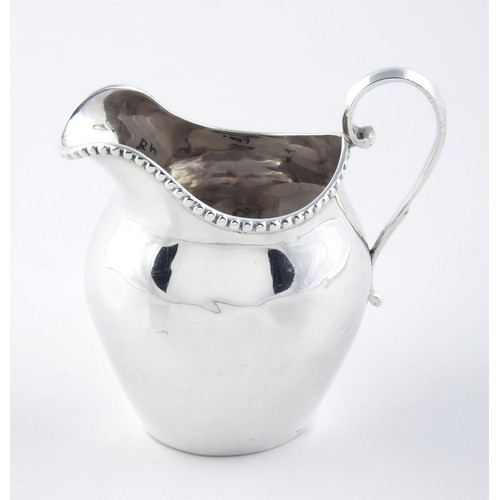 100 - A VICTORIAN SILVER MILK JUG, THOMAS HAWLES, BIRMINGHAM, 1897