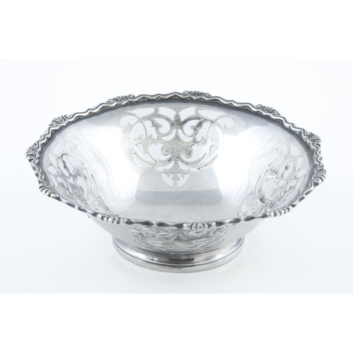 166 - A GEORGE V  SILVER SWEET DISH, MAPPIN AND WEBB, SHEFFIELD, 1934