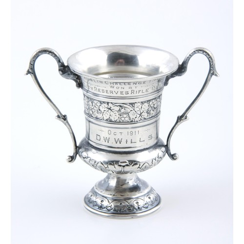 133 - A GEORGE V SILVER MINIATURE TROPHY CUP, THOMAS WILLMORE, BIRMINGHAM, 1911