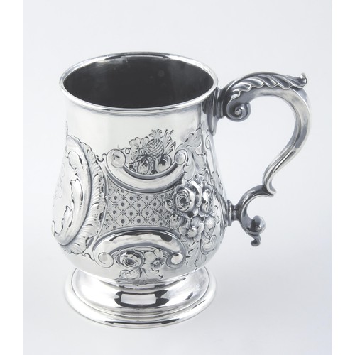 415 - AN ELECTROPLATE MUG, ELLINBERG AND CO, BIRMINGHAM, 1865