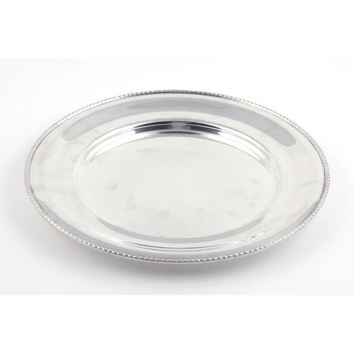 381 - A SILVER SALVER, MODERN