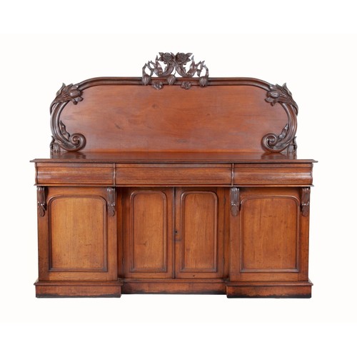 A VICTORIAN MAHOGANY SIDEBOARD