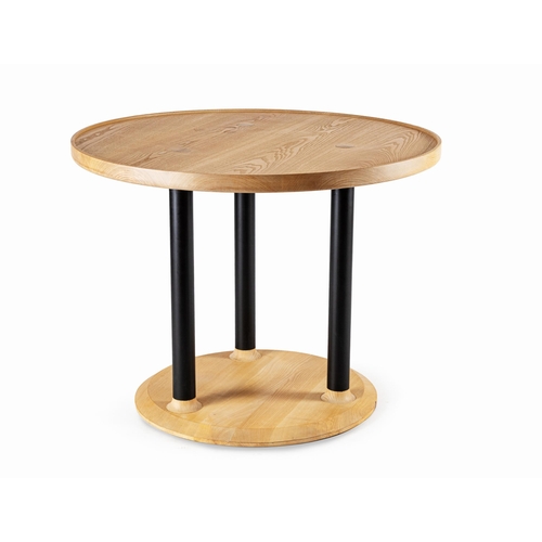 70 - AN ASH ROUND ENTRANCE HALL TABLE