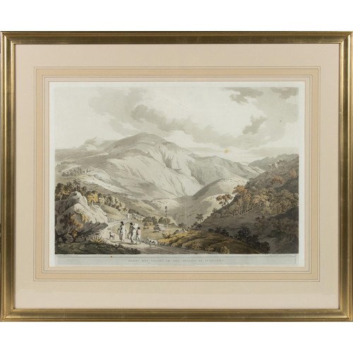 54 - SANDY BAY VALLEY IN THE ISLAND OF ST. HELENA, COLOUR AQUATINT