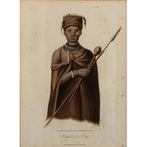 33 - William Burchell (South African 1781 - 1863)PORTRAIT OF A KORA and STUDY OF A KORA, two works in the... 
