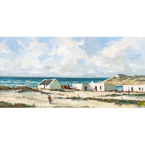 86 - Don (Donald James) Madge (South African 1920 - 1997) COTTAGES NEAR THE SEA