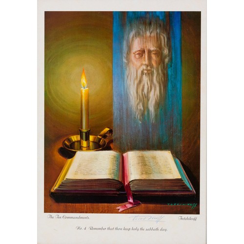 19 - Vladimir Tretchikoff (South African 1913 - 2006) THE TEN COMMANDMENTS BY TRETCHIKOFF, 10 in the lot
