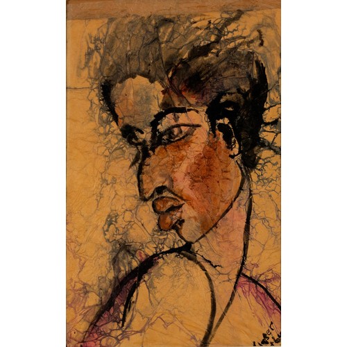 35 - Ann Glaser (South African 20th century) PORTRAIT OF A WOMAN