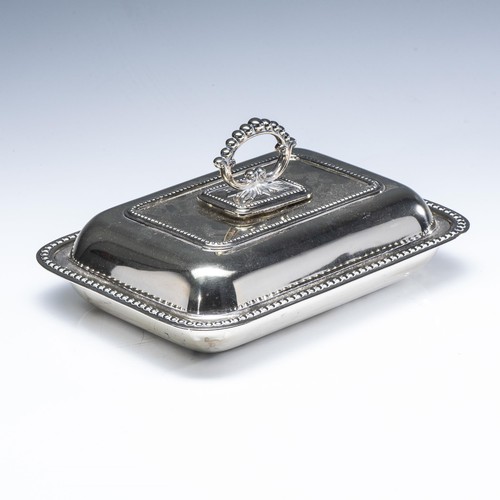 863 - AN ELECTROPLATE ENTREE DISH