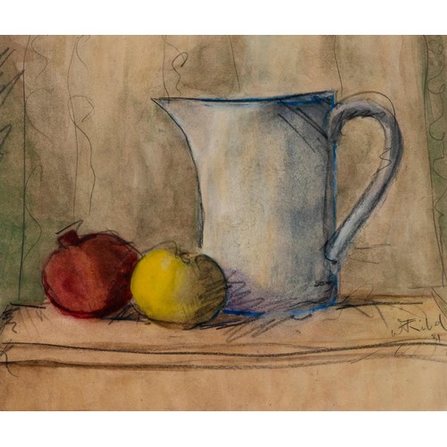 74 - Wolf Kibel (South African 1903 - 1938 ) STILL LIFE WITH JUG AND FRUIT