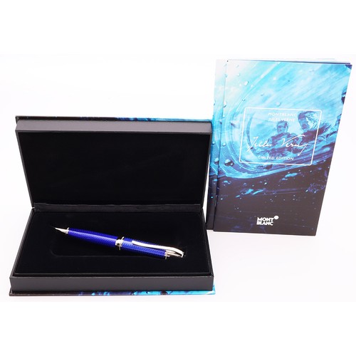 48 - A MONTBLANC LIMITED EDITION WRITERS EDITION 'JULES VERNE' BALLPOINT PEN