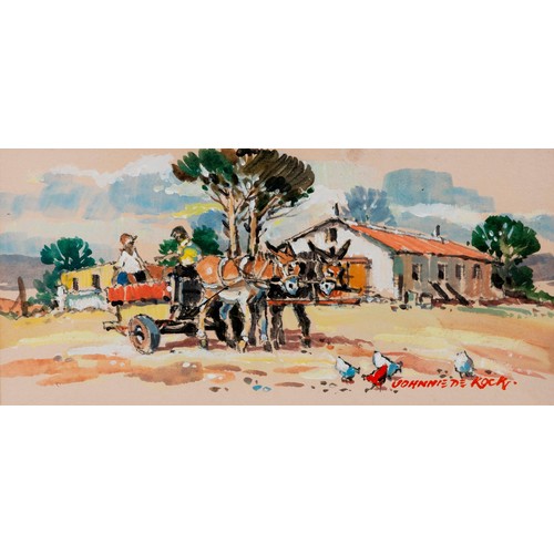 110 - Johnnie de Kock (South African 20th Century) DONKEY CART