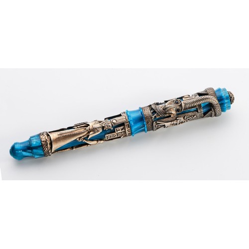 73 - A MONTEGRAPPA BLUE NILE FOUNTAIN PEN