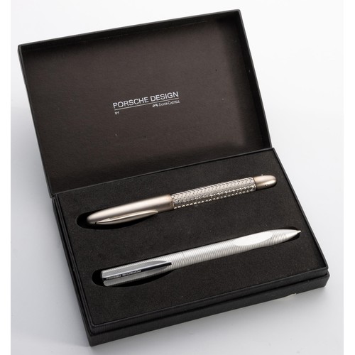 77 - A PORSCHE DESIGN P'3110 TECH FLEX FOUNTAIN PEN AND A P'3120 PROPELLING PENCIL