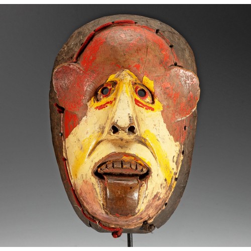 105 - A POLYCHROME NYAU MASK, CHEWA PEOPLE, MALAWI