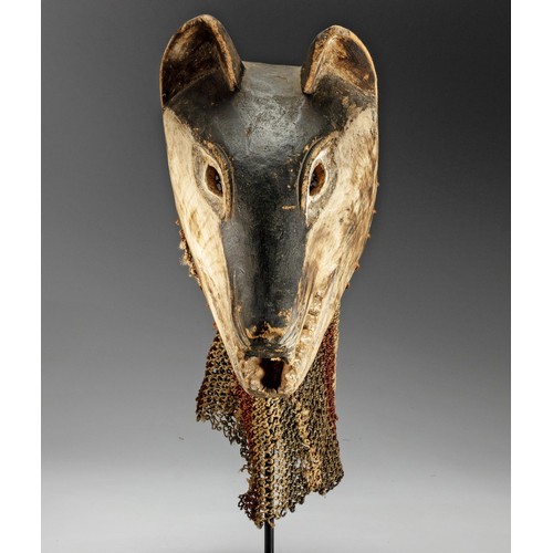 113 - A CHOKWE/TABWA ANIMAL MASK, ANGOLA