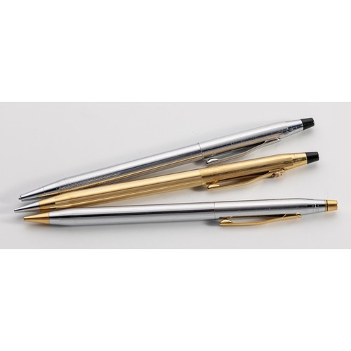 93 - TWO CROSS GOLD PLATED BALLPOINT PENS