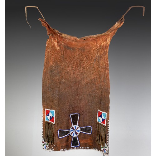 127 - AN NTWANE/PEDI WOMAN'S FRONT APRON (thetho), SOUTH AFRICA, 20th CENTURY