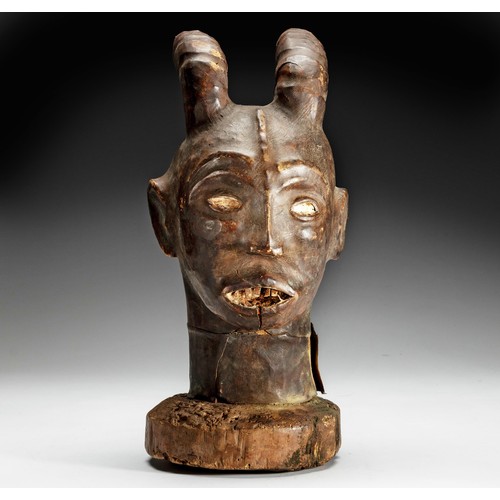 166 - AN EKOI MASK, EGAJAM, NIGERIA