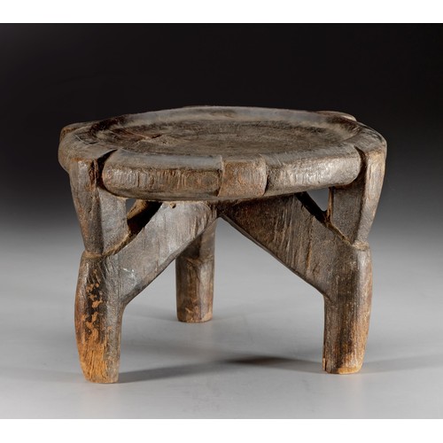 193 - A HEHE ROUND STOOL, TANZANIA