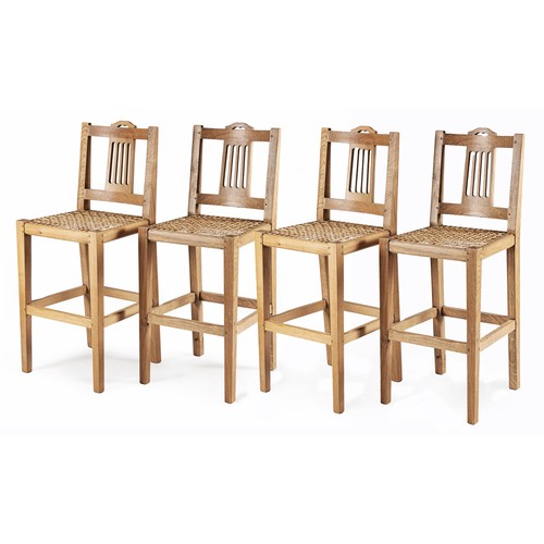 61 - FOUR SPLIT-SPLAT BARSTOOLS