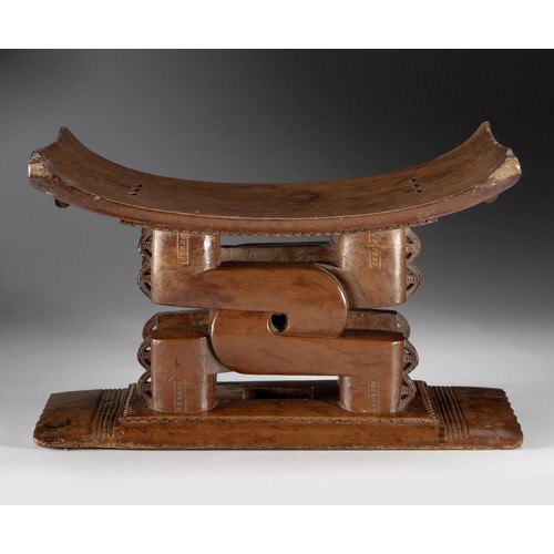 235 - AN ASHANTI STOOL, GHANA