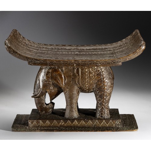 236 - AN ASHANTI STOOL, GHANA