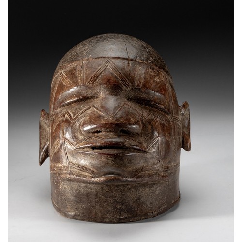 254 - A MAKONDE (lipiko) HELMET MASK, MOZAMBIQUE/TANZANIA