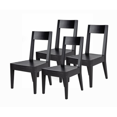 38 - A SET OF FOUR ASH EUROPA CHAIRS