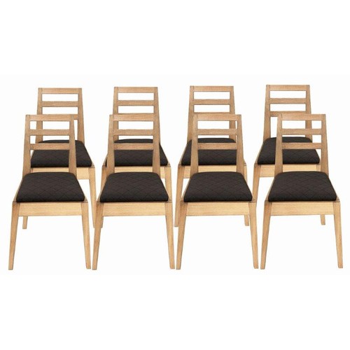 85 - A SET OF EIGHT ASH BERGEN CHAIRS