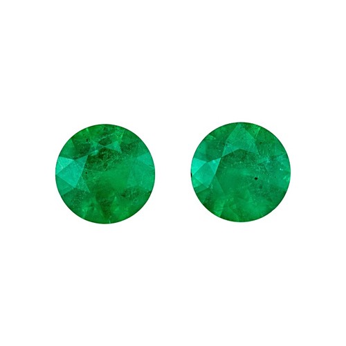 272 - A PAIR OF UNSET EMERALDS, 1,50 CARATS